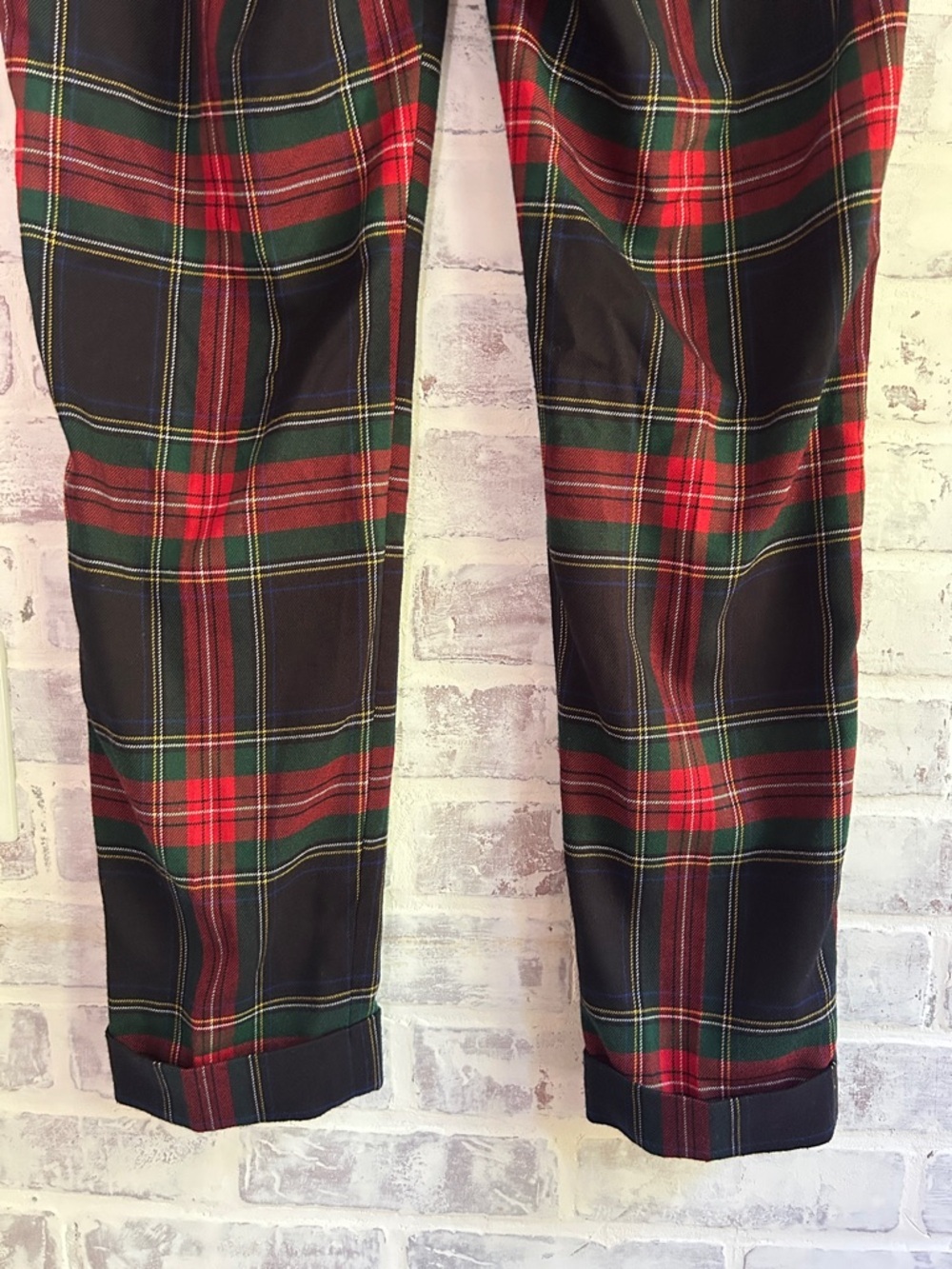 Lauren Ralph Lauren Women’s Size 6 Tartan Plaid Dress Pants Red Green Preppy - Picture 6 of 10